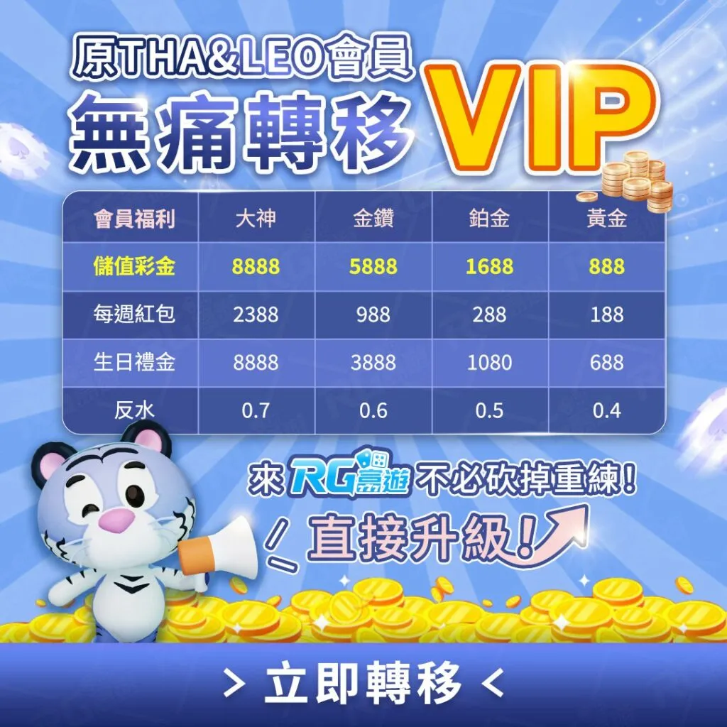 九州娛樂城轉線最佳優惠就在RG富遊